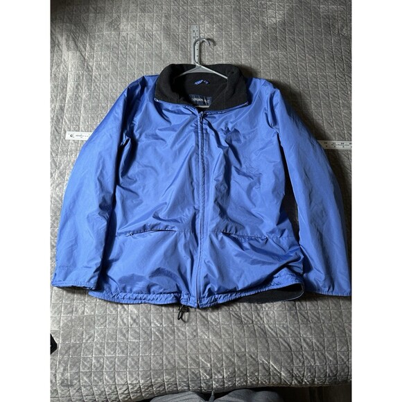 London Fog Jackets & Blazers - Vintage London Fog Women's Jacket Hooded Blue Large